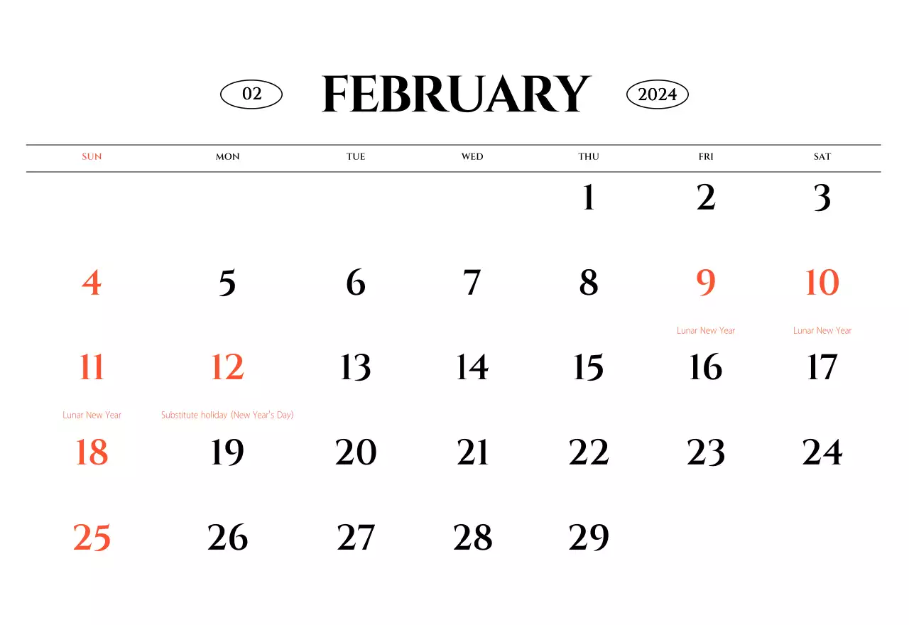 Simple style wall calendar with black and white emotional travel photography concept