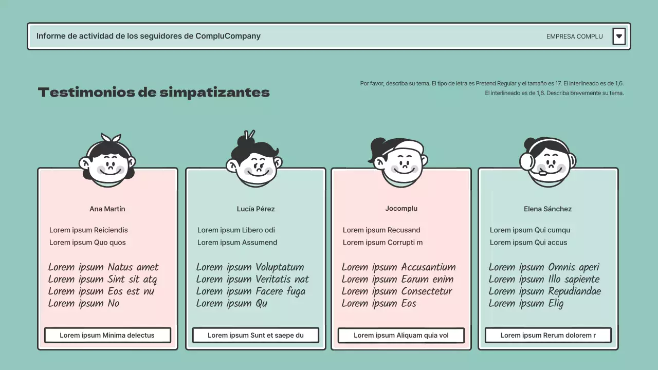 Informes de hinchas en marcos de navegador rosa y menta