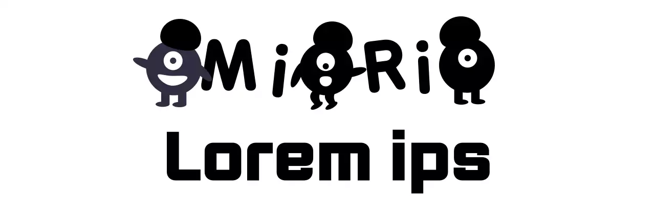 Cute and simple illustration logo style in black for English language school promotion