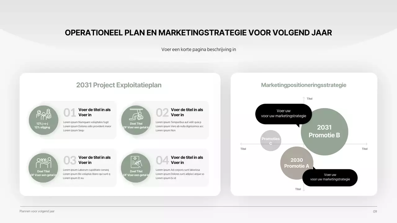 Rustig en schoon bedrijfsrapport voor gezondheidsbedrijf in donkergroene tinten