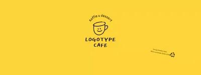 Witte gele handgetekende illustratie