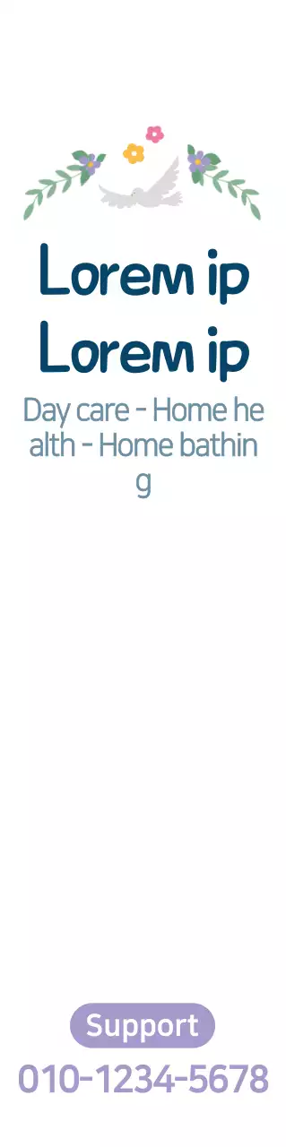 Sebuah karya promosi untuk pusat kesejahteraan rehabilitasi dengan suasana hangat dan ilustrasi penuh warna.