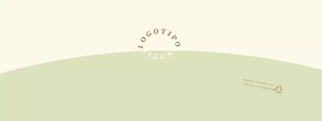 Lettera rotonda giallo-verde