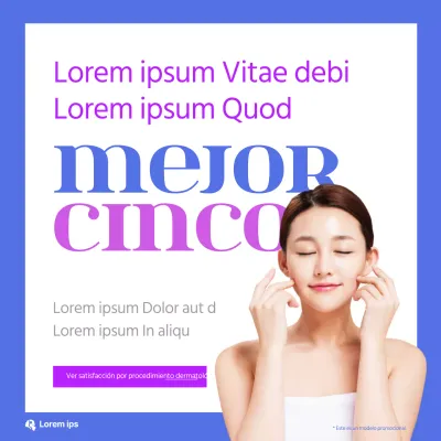 Tratamientos estéticos en tonos primarios azul-morado El personal de dermatología comparte sus 5 tratamientos dermatológicos favoritos