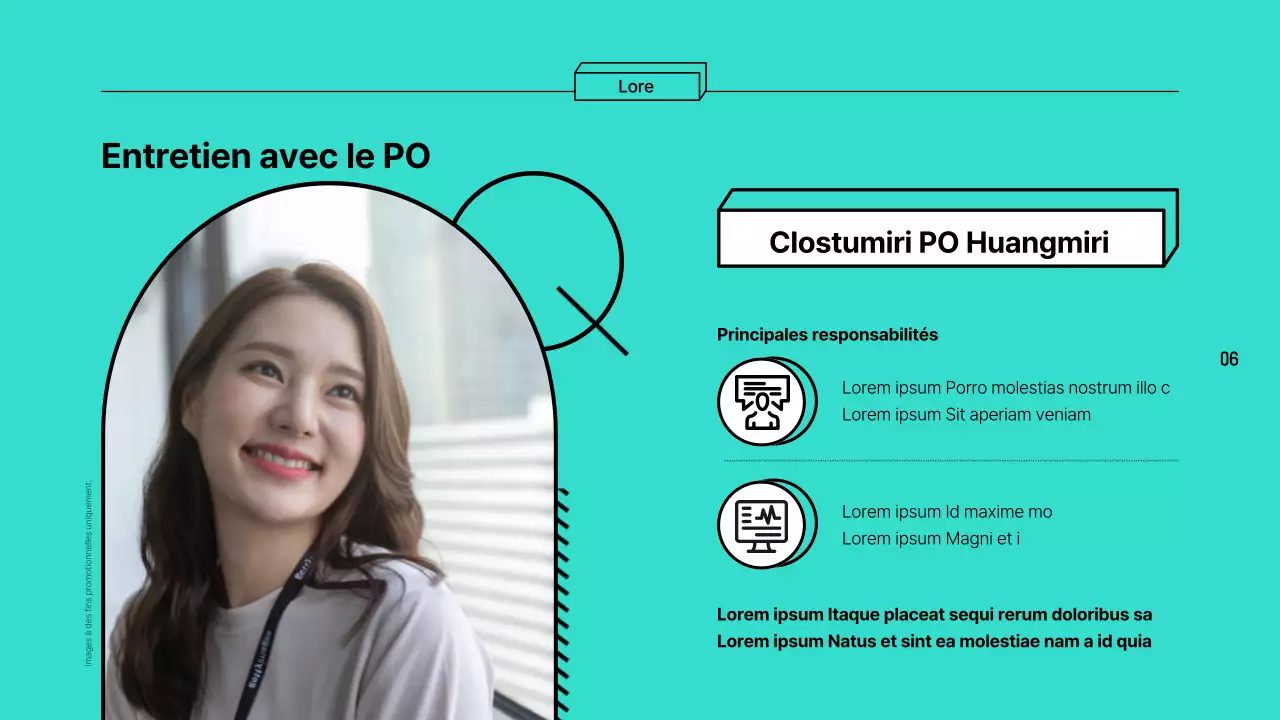 Rapports d'exploration de carrière colorés et encadrés