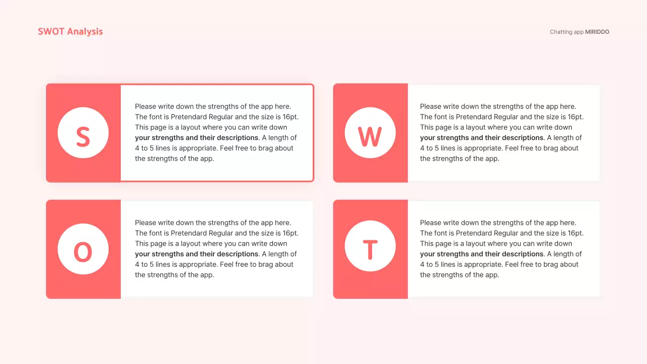 Coral Modern Chat 프로모션 프리젠테이션