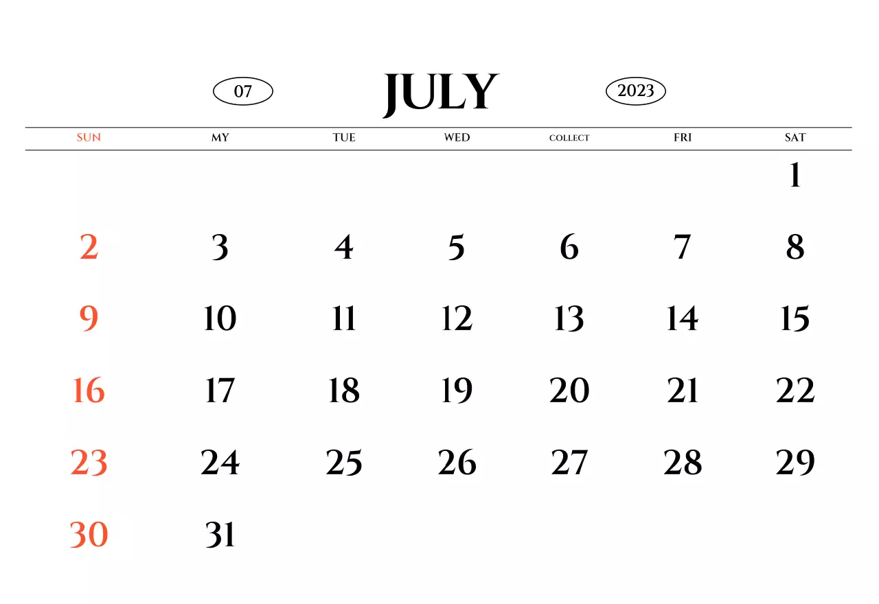 Simple style wall calendar with black and white emotional travel photography concept