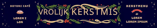Donkere krans illustratie kerstbanner