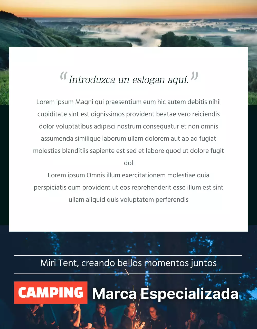 Venta de material de camping