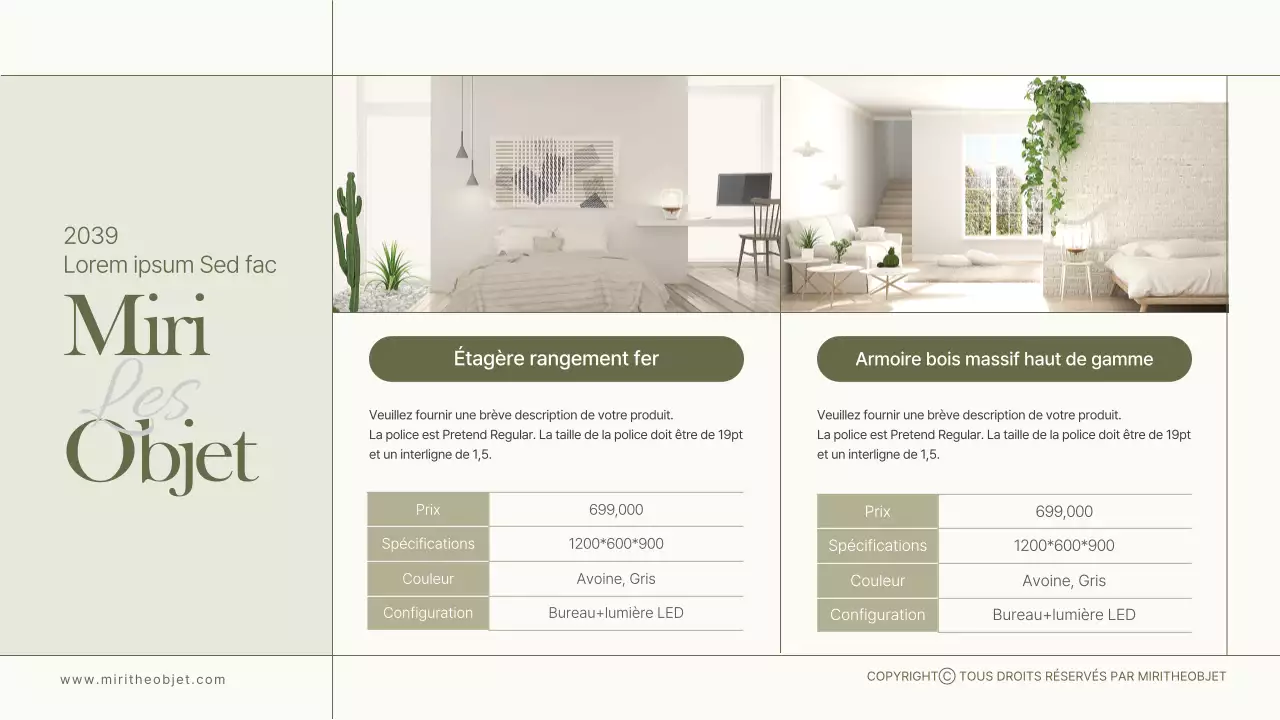 Olive et blanc Meubles Miridovje en olive et blanc Catalogue des produits Meubles d'intérieur Produits saisonniers