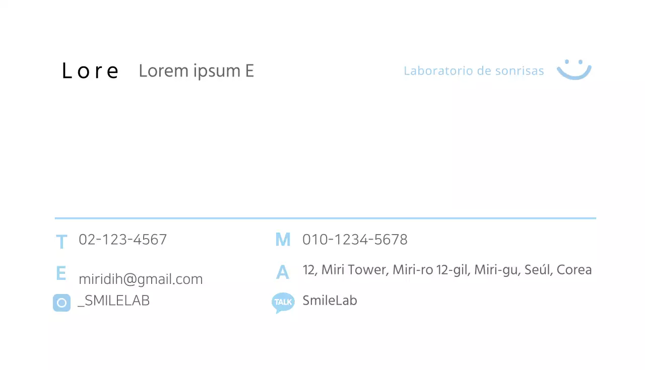 SmileLab Tarjeta de visita general