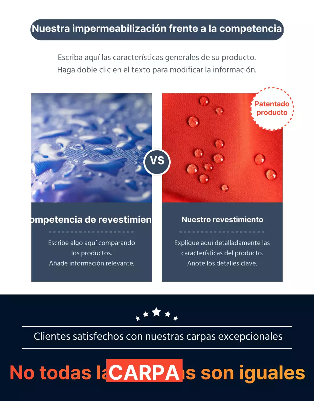 Venta de material de camping