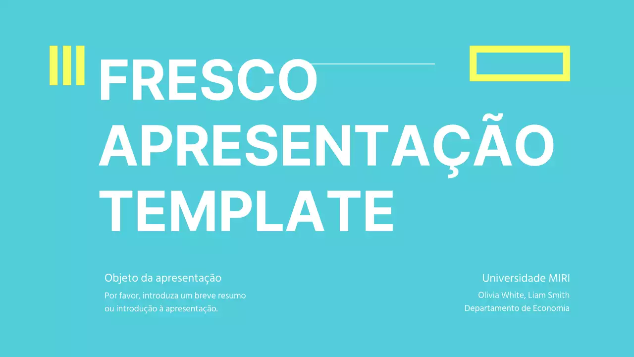 Apresentações nítidas