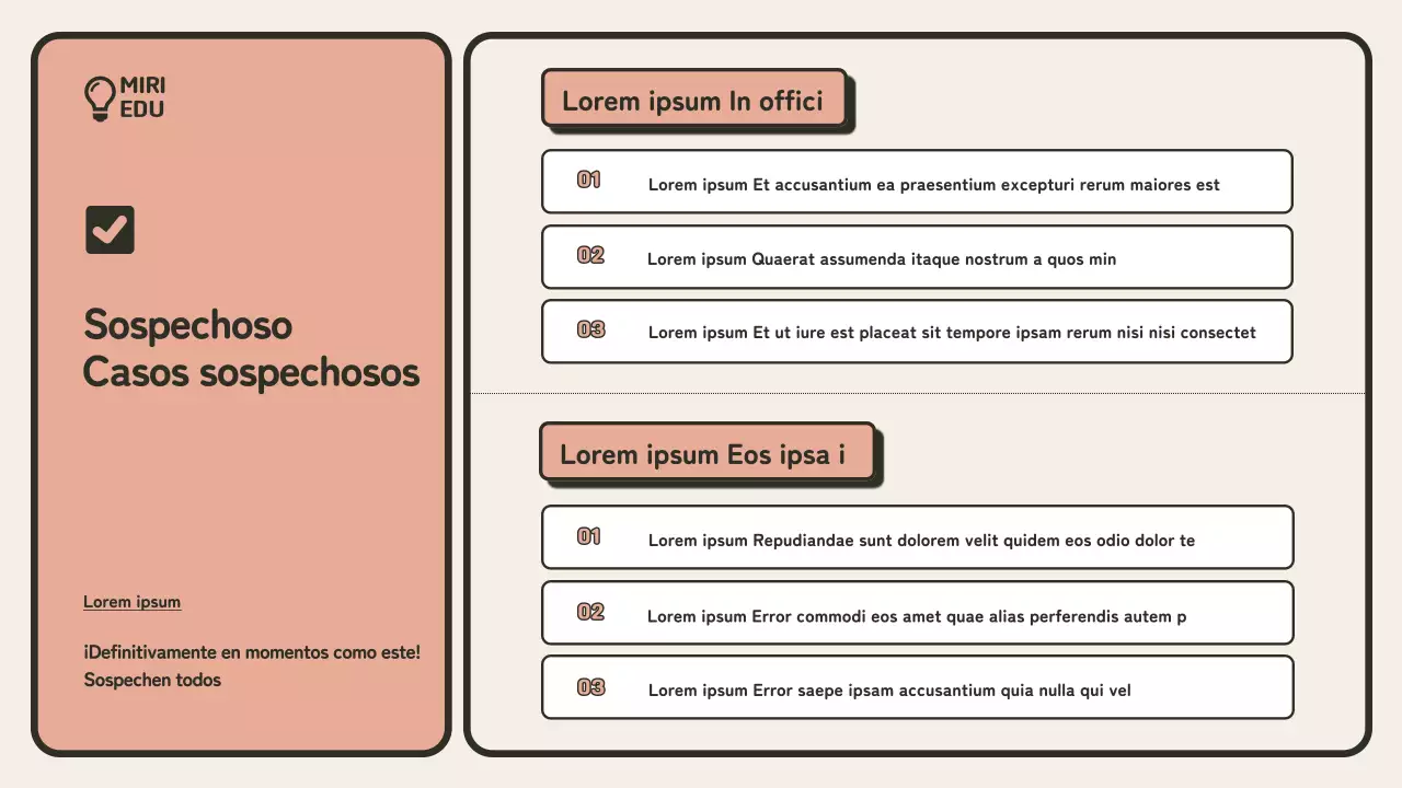  Guía minimalista de formación en prevención del fraude en beige y naranja