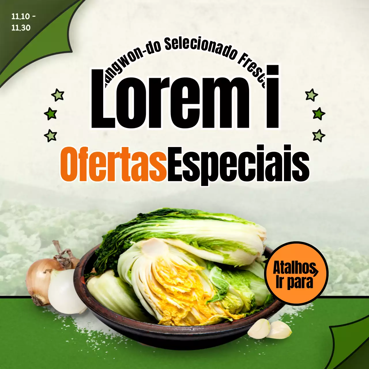 Descontos por fotoconceito verde