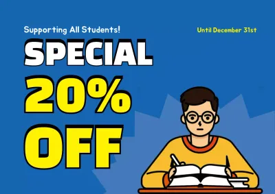 Blue Modern Student Promotion Poster