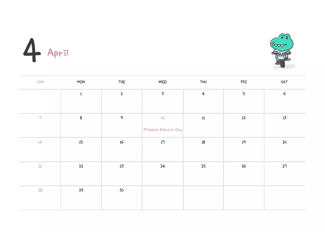 A calendar with a cute Argo illustration concept