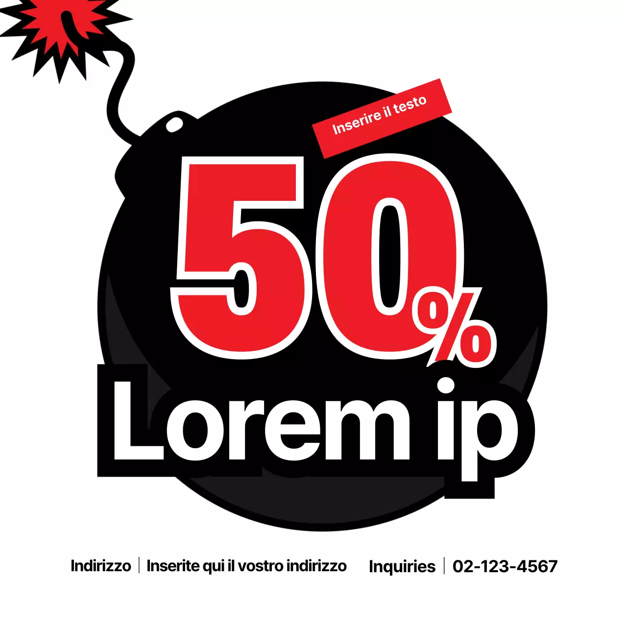 Vendita di bombe_Banner quadrato