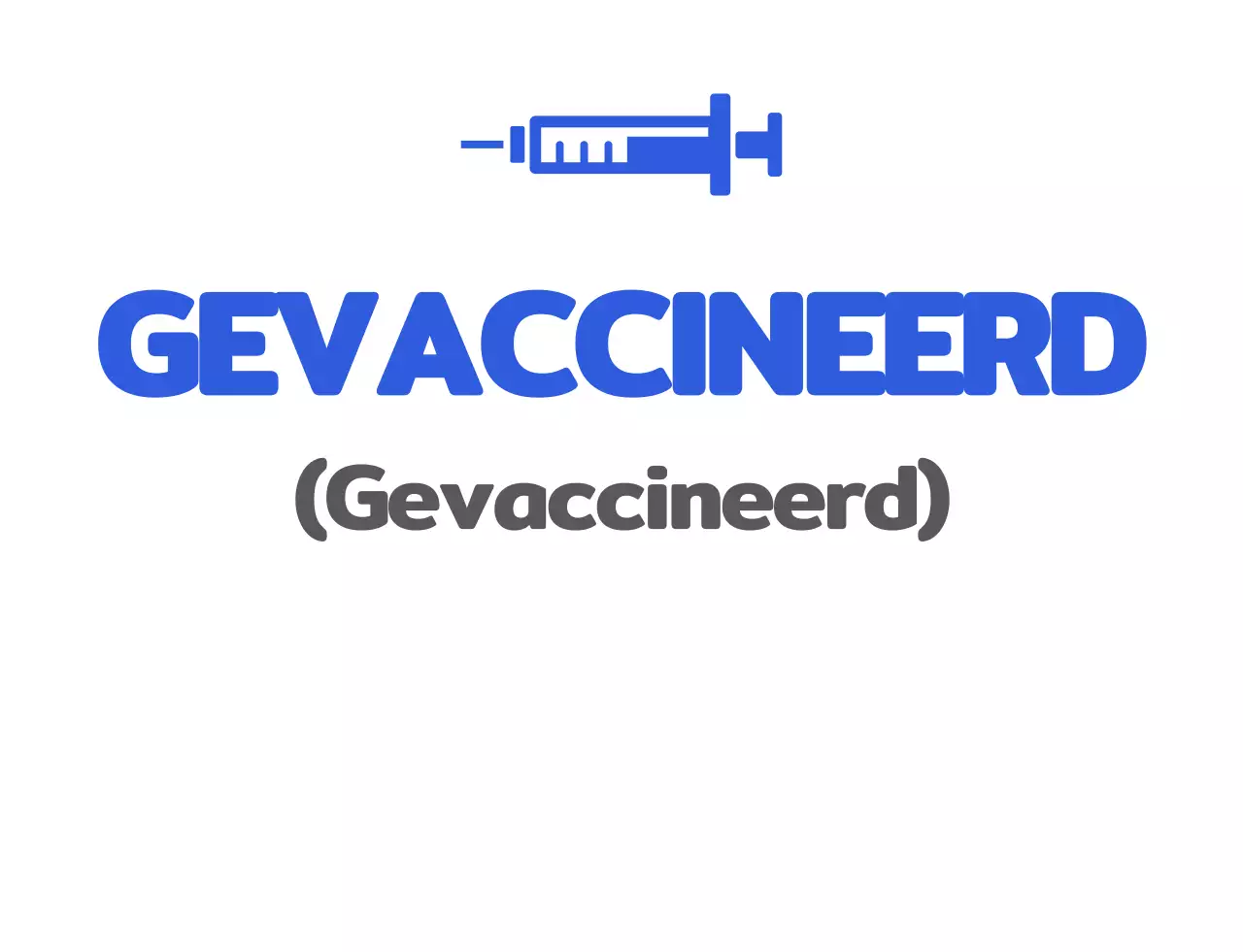 Blauw vaccinatie t-shirt