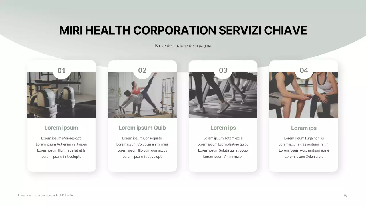 Rapporto di lavoro dell'azienda sanitaria calmo e pulito in tonalità verde scuro