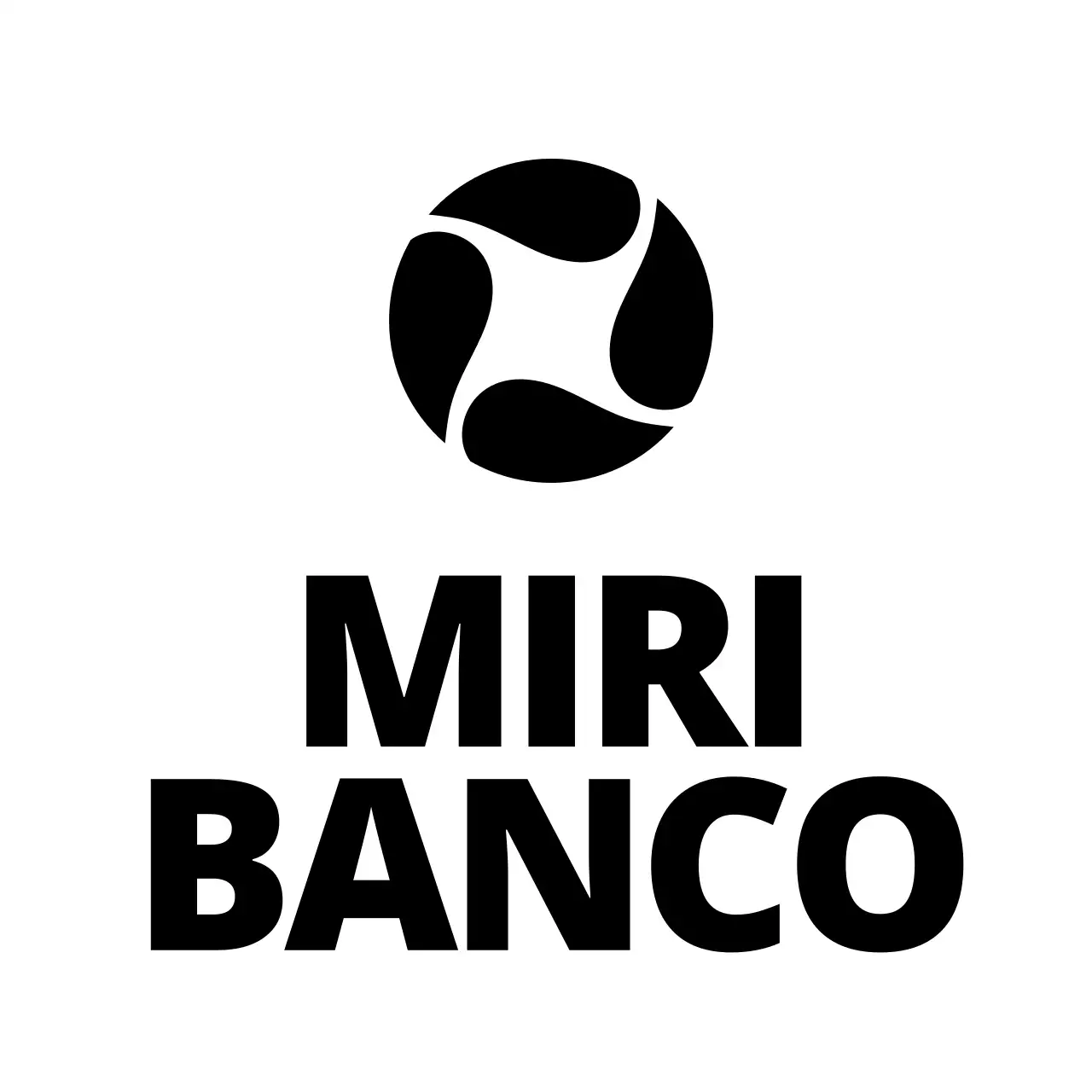 Promocional con un sencillo logotipo bancario