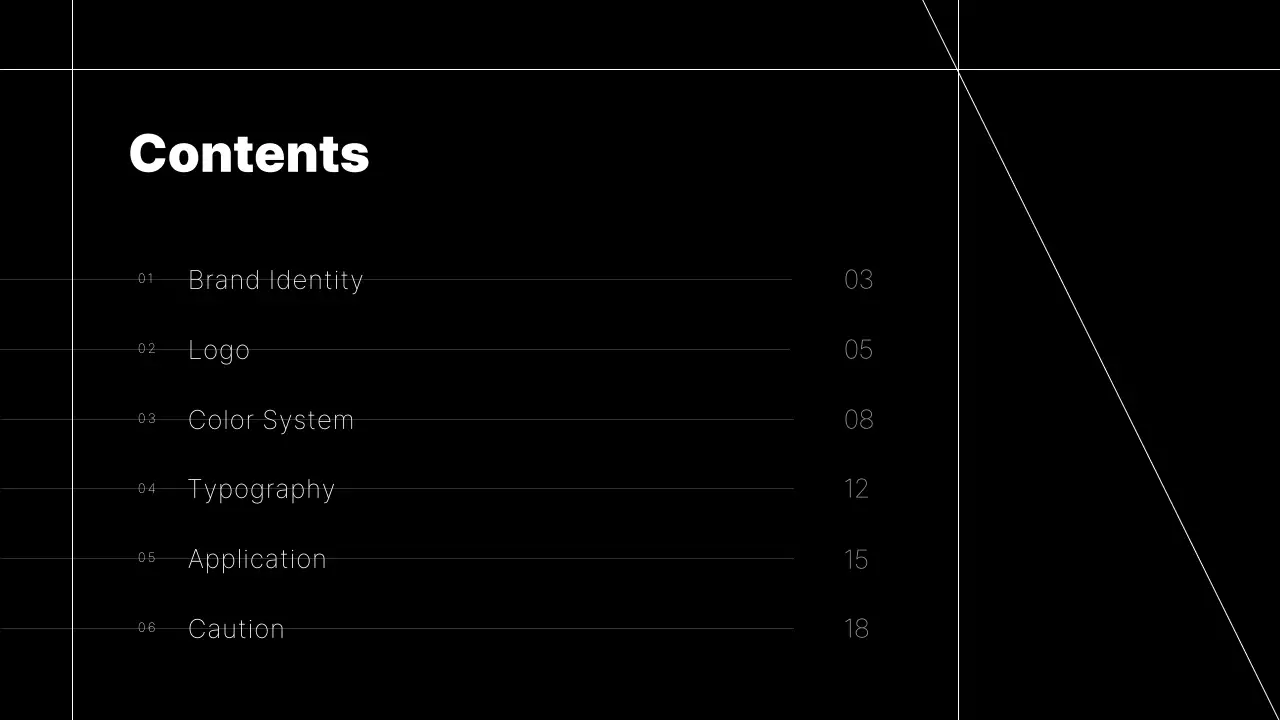 Black Modern Brand Guideline Presentation