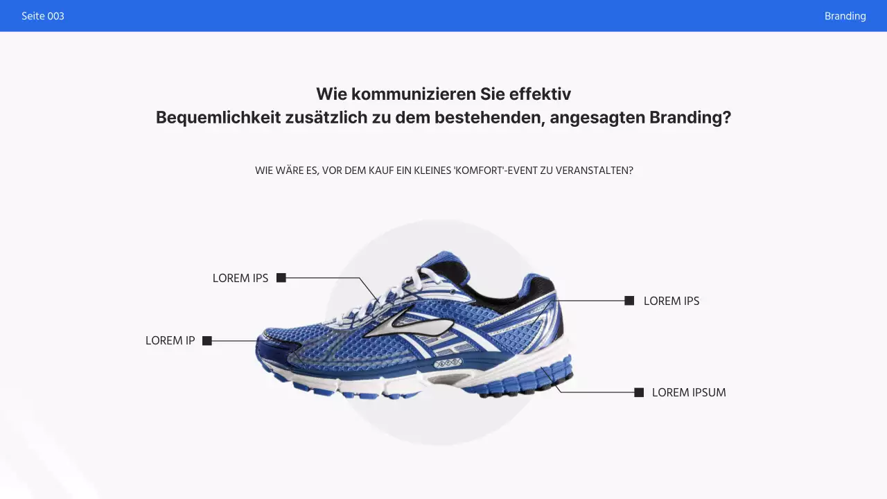 Einfache weiß-blaue Marketing-Promo-Präsentation