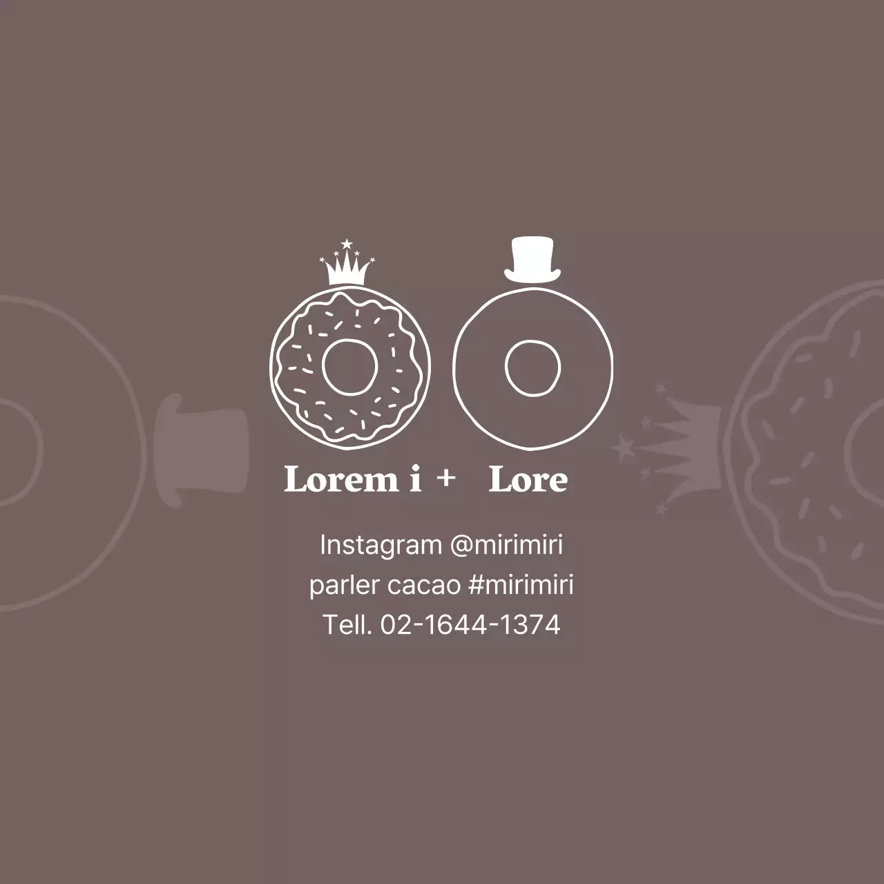 Promouvoir Brown Illustrated Cafe Bakery