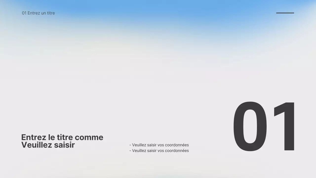 Présentation d'un dégradé flou