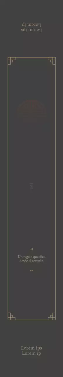 Lujoso set de regalo Chuseok ilustrado marrón