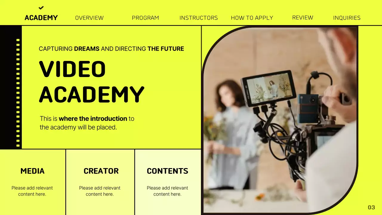 Yellow Vintage Video Invitation Presentation