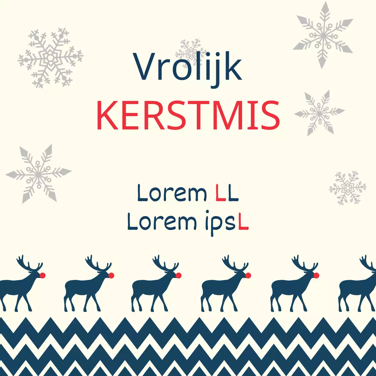 Ivoor marineblauw geïllustreerde kerstetiketten