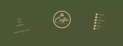 Gobelets en papier or et vert pour la carte des boissons d'un café