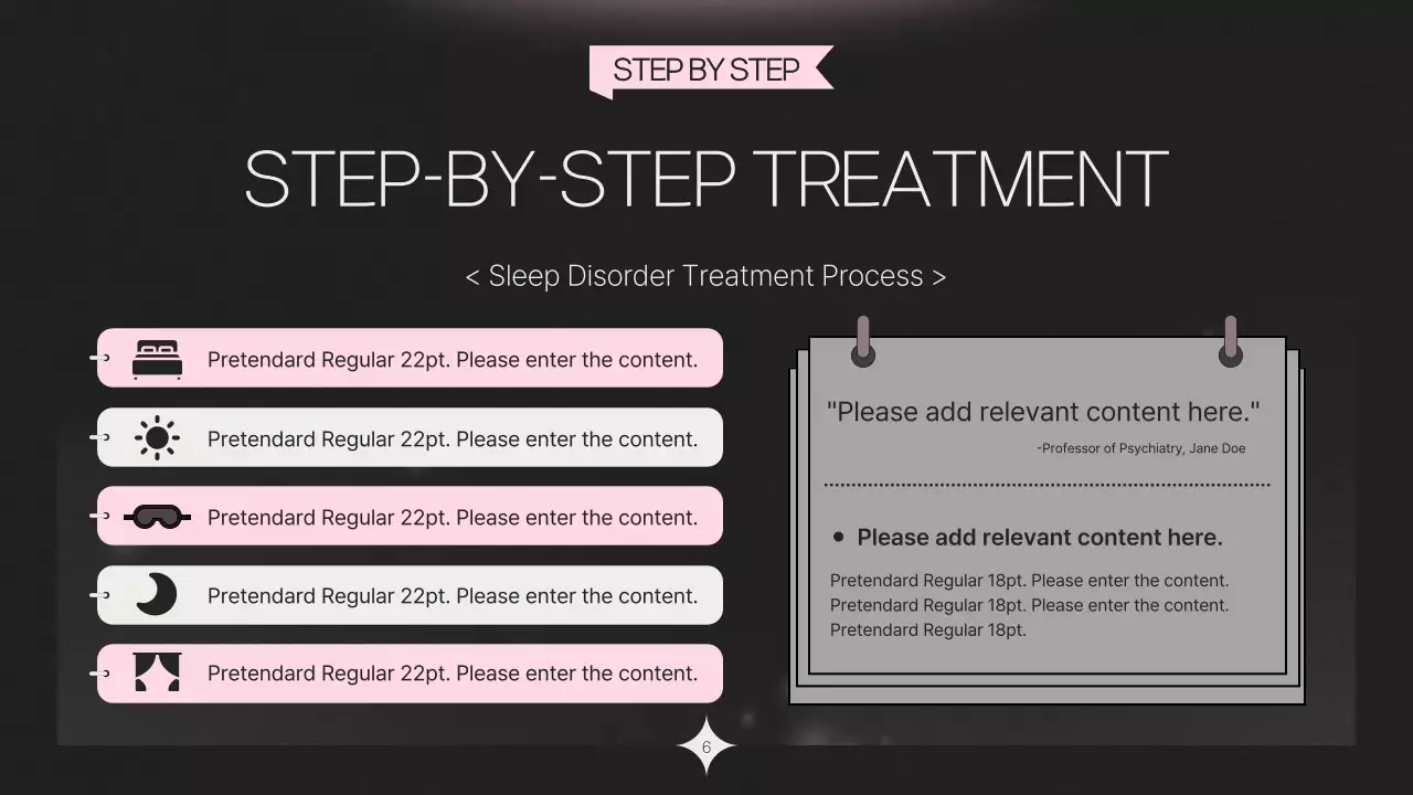 블랙 미니멀 슬립 강의 프레젠테이션