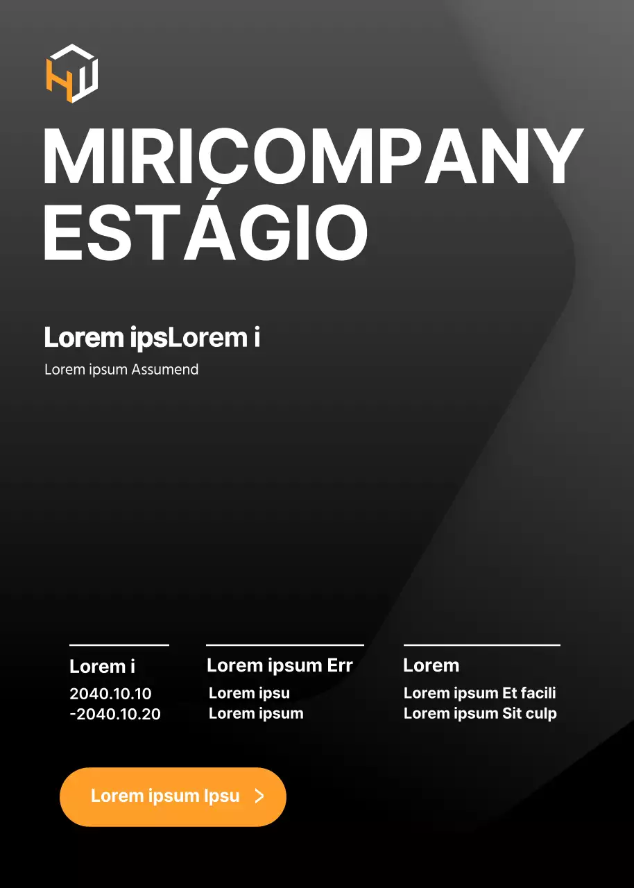Lugar de estagiário para uma empresa de classe em preto e cinzento