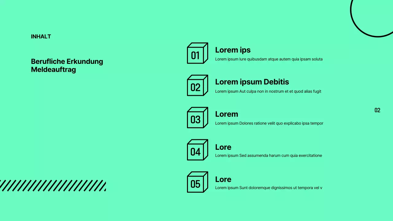 Bunte, umrandete Berichte zur Berufserkundung