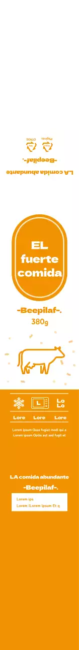 Naranja Iconos simples Pilaf Bento Box