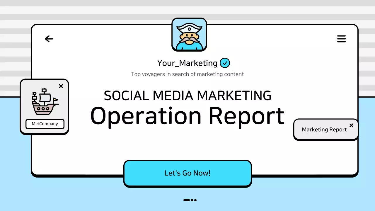 Blue Modern Marketing Report Document Presentation