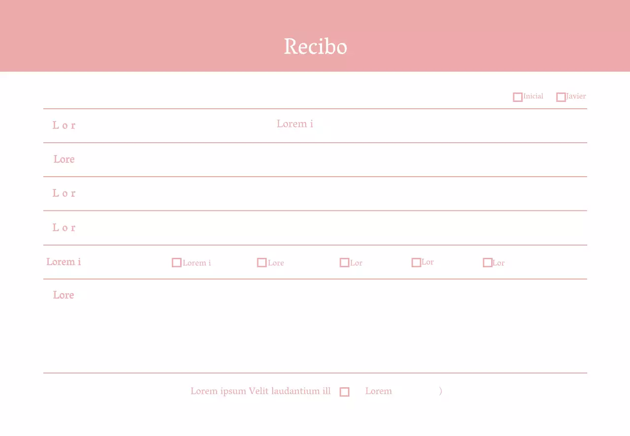 Tarjeta simple rosa de recepcionista de hospital