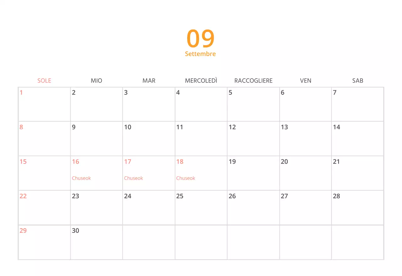 Simpatico calendario da tavolo illustrato verde a tema famiglia