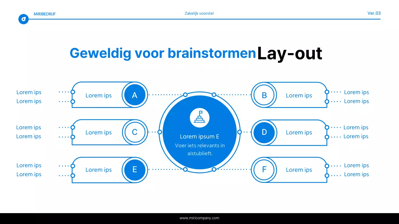 Eenvoudig blauw en wit tekstmarkeringsrapport