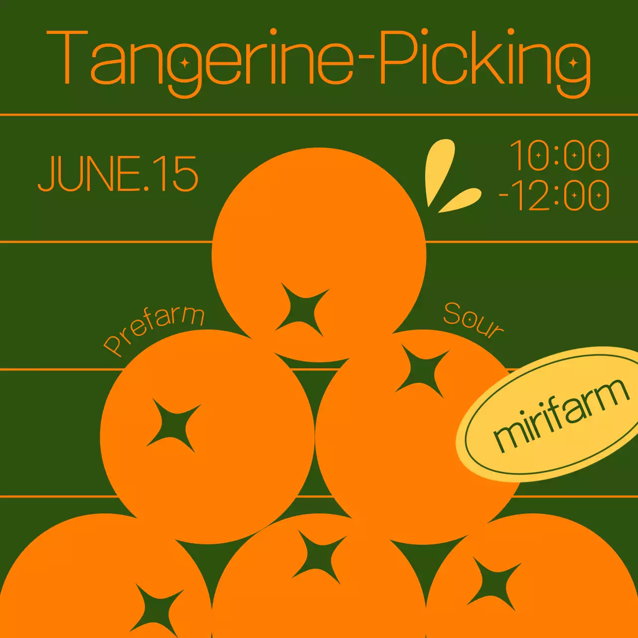 Orange Minimal Event Announcement Social Media Post