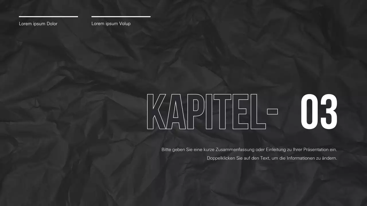 Eine schicke Präsentation