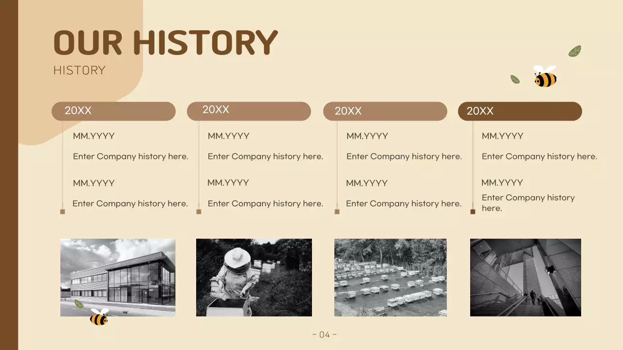 Beige Rustic Honey Business Plan Presentation