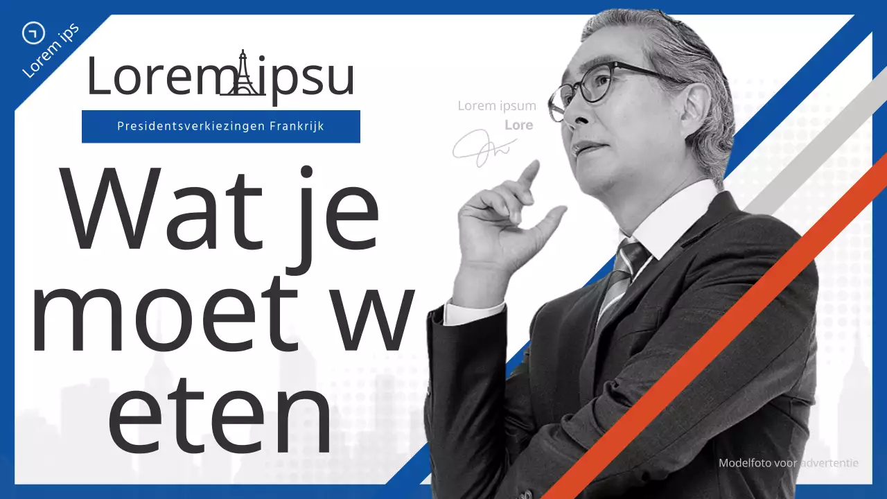 Gastcollege door een expert over de Franse verkiezingen in blauw en rood