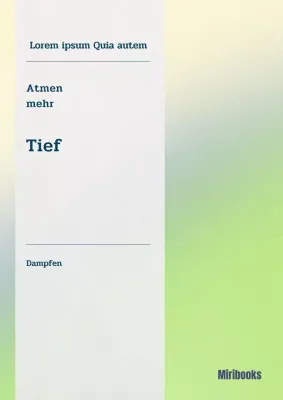 Ein Atemführer mit einfachen Bändern auf einem gelb-grünen Hintergrund mit Farbverlauf.