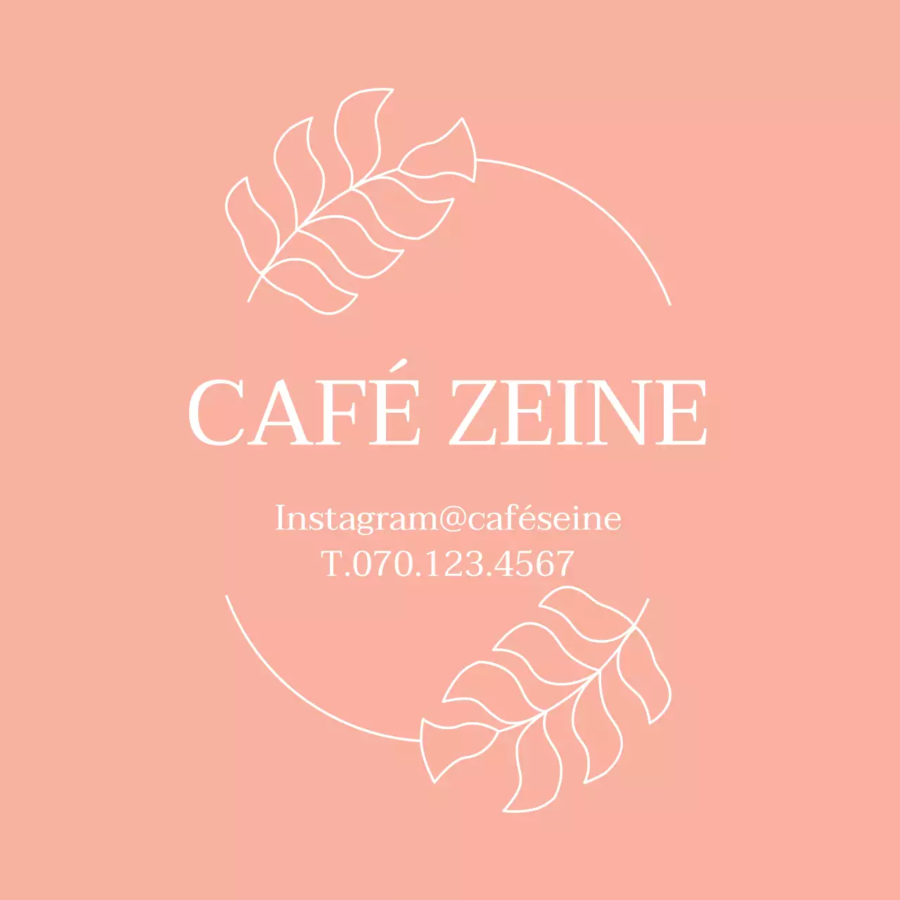 Roze eenvoudige illustratie café