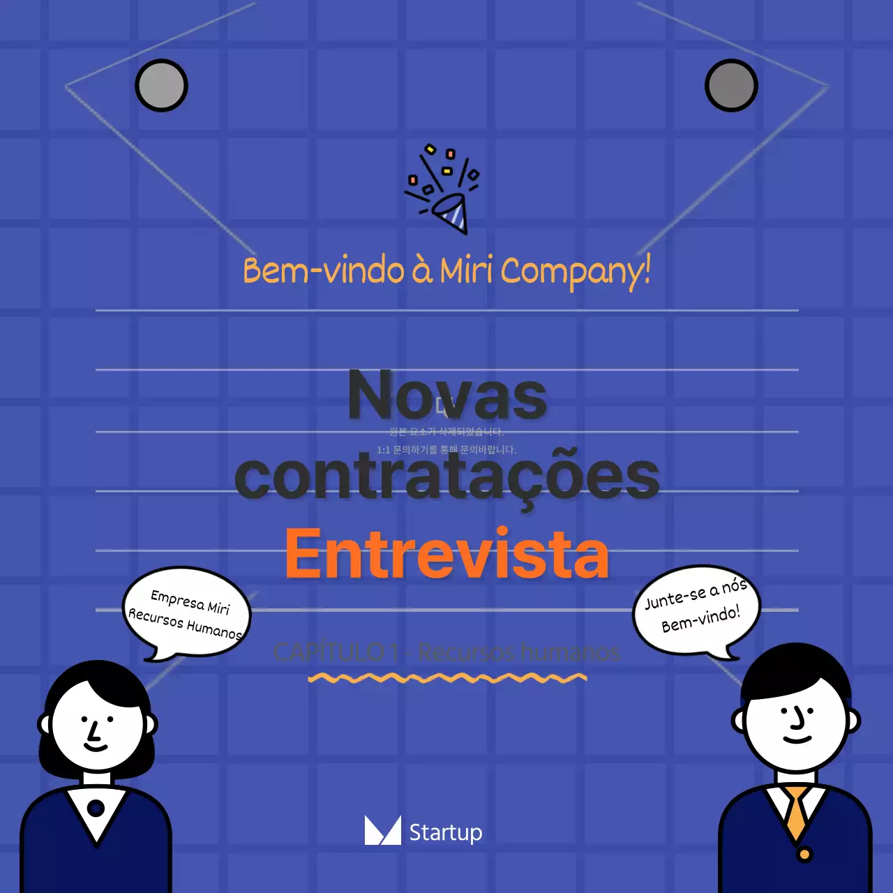 Cartões de visita com fundo azulNotícias