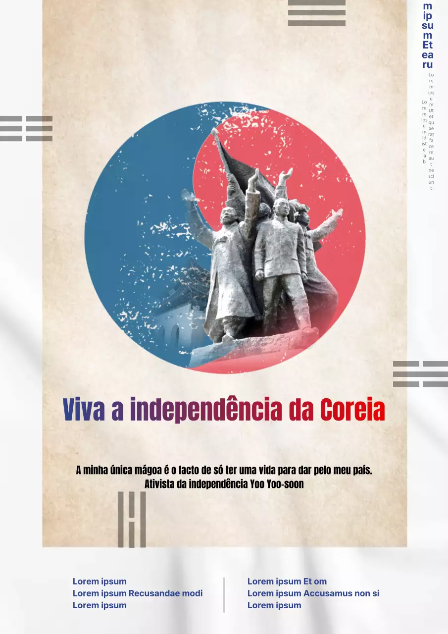 Viva a independência da Coreia