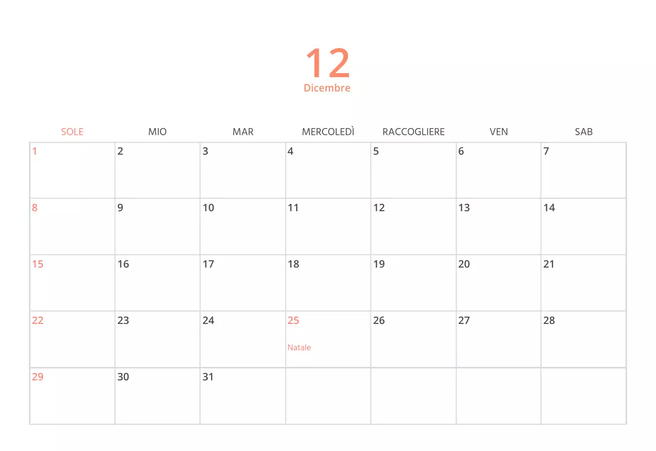 Simpatico calendario da tavolo illustrato verde a tema famiglia